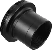 Telescope Adapter Astrophotography Astronomical Telescope Camera Adapter Metal Eyepiece Holder 1.25 Inch t Adapter Metal Telescope t Adapter SLR Adapter Stainless Steel Black