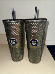 Starbucks Georgetown University Set of 2 Studded Tumblers Been There Series 24oz