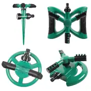 360° Lawn Sprinklers Automatic Watering Sprayer System Garden Yard 3 Pcs