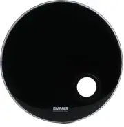Evans EMAD Resonant Black Bass Drumhead - 24 inch (3-pack) Bundle