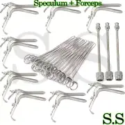 100 Tenaculum Forceps 100 Pcs Pederson Vaginal Speculum Large 3 Needle Extender
