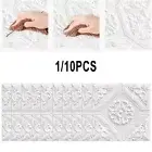 White Tile Brick/Wall Sticker Self-Adhesive Waterproof Foam Panel Home Decor DIY