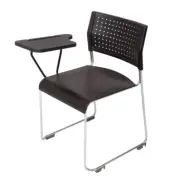 Rapidline Exam Classroom Seating Stackable Black Plastic Wimbledon Chair Tablet