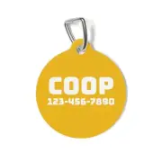 Solid Color QR Code Pet ID Tag for Dogs and Cats Powered by PingTags