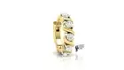 14K Lab grown Diamond nose ring ear huggie Clicker Hinged diamond cartridge