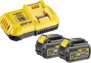 Dewalt DCB118T2-QW Battery Charger 18/54V 8.0A XR FLEXVOLT Lithium 2X6 Ah