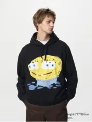 Uniqlo Spongebob Squarepants x Cactus Plant Flea Market Black Hoodie Men's XL