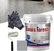 Louis Forest Epoxy Floor Paint, High-Gloss Marble Effect EpoxyFloor Coating, Epoxy Color Sand Floor Paint, Water Based EpoxyFloorPaint, Waterproof Quick-Dry Wear-Resistant Non-Slip (Colorful)