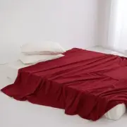 SolidColor Flat Sheet Washed Cotton Bedsheet 230x250 lençol de cama casal Simple