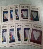 Vintage Bareroots Set/10 Pillows of the Month Patterns - Heart Shape - 1998