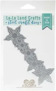 La La Land Die Pointy Flower Border 5"X1.75" S-7 - NEW