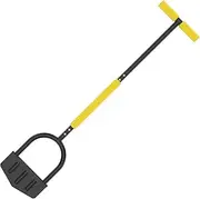 Edger Lawn Tool Ergonomic Manual Edgers with T Grip Handle Steel Hand Lawn Edging Tool Heavy Duty Multipurpose Manual Edgers for Sidewalk Yard Garden Border Lawn(black)