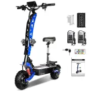 [USA Direct] TOURSOR E8P Electric Scooter 60V 35AH Battery 3000W*2 Dual Motors 11inch Off-Road Tires 120KM Max Mileage 1