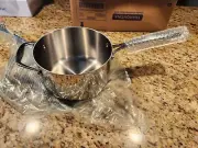 NEW 4 Qt. Tri-Ply Clad Saucepan with Lid Triply Clad