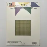 EZ Quilters Template Plastic 4 Sheets 2 Plain Sheets 2 Gridded Sheets