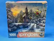 Springbok - Holiday Church - 1000 Piece Jigsaw Puzzle - NEW/SEALED