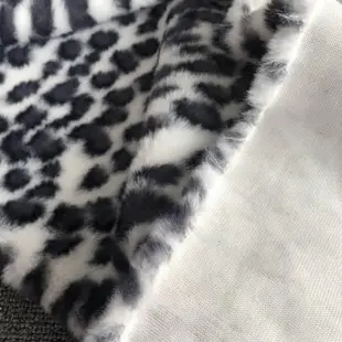 豹紋800g加厚布料沙發包包仿兔毛