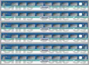 Adhesive Vinyl Coach Decals suit N Gauge Graham Farish - NI Railways MK2 3pk