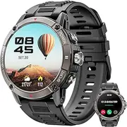 Smart Watch for Men with Bluetooth Call, 1.52''HD Military smartwatch IP68 Waterproof Fitness Watch with Heart Rate Sleep Monitor,Fitness Activity Tracker with Compass Sports Watch for Android iOS…