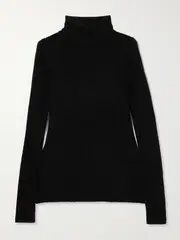 [Dries Van Noten] Dries Van Noten - Rib-knitted Turtleneck Sweater - Black - small small Black