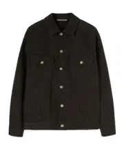 Palm Angels Logo Patch Denim Jacket M Black