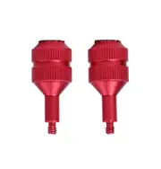 Sunnylife 1 pair Aluminum Alloy Control Sticks for DJI FPV Remote Controller 2 (Red)