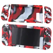 Silicone Cover For Switch + Joy Con - Black and Red