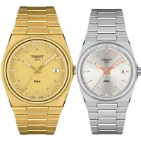 在飛比找momo購物網優惠-【TISSOT 天梭】官方授權 PRX系列 70年代復刻石英