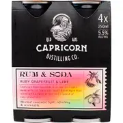 [Capricorn Spiced Rum] Capricorn Spiced Rum & Grapefruit 250mL