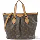 【9成新】 茱麗葉精品 Louis Vuitton M40145 PALERMO PM 經典花紋兩用購物包.小 現金價$29,800