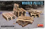 MiniArt Wooden Pallets (12 Unassembled w/Decals) 1/35 627 ST B4