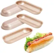 XZJMY 5 Pack Mini Loaf Pan Baking Pan,7in Non-Stick Carbon Champagne Gold