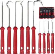 Swpeet 12Pcs Hose Removal Hook with Tool Bag Kit, Pick and Hook Set, Removal Tool,Oil Seal Puller, Car Hook, O-Ring Hook, Vacuum Hoses Trim, Joint Ring Removal, Gasket Tool Set, Precision Hook Set