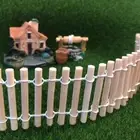 80cm/roll DIY Wooden Fence Handmade Craft Picket Fence Garden
