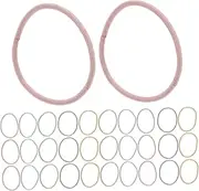 Abaodam Hair Ties for Women Girls Boys and Girls 100pcs Elastic Hair Bands Soft Non-slip Rope Ponytail Holders