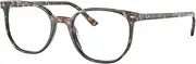 [Ray-Ban] RX5397 Eyeglasses Bundle: RX 5397 8173 Elliot Brown & Grey Havana and Eyewear Cleaning Kit, Elliot Brown & Grey Havana