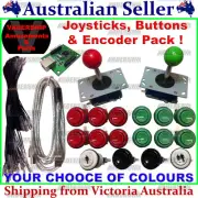2x JOYSTICKS + 16x BUTTONS + Xin-mo USB Encoder - Pack Arcade or Mame