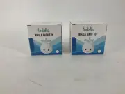 2 pc toddla whale bath toy
