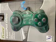 Interact PS one Dual Impact PS1 controller Transparent Green PlayStation Sealed