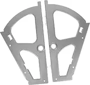 MAGICLULU 1 Pair Dump Frame Shoe Rack Shoe Cabinet Flip Frames Replacement Shoe Cabinet Parts Shoe Cabinet Drawer Fittings Shoe Drawer Flip Hinges Flip Frame Hinges Stainless Steel