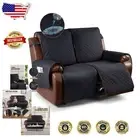Premium 2-Seat Recliner Sofa Cover with Waterproof Protection and Elastic Straps