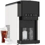 ADVWIN 3-in-1 Ice Maker, Countertop Crushed Style Ice Crusher and Cube Maker with Cold Water Dispenser, Stainless Steel