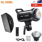 Godox SL100Bi Bi-Color LED Video Light with Remote, 60*90cm Grid Softbox