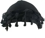 [Snblzhef] Turban for Men Silk Satin Lined Cap Twist Wraps Elastic Pre-Tie Beniee B