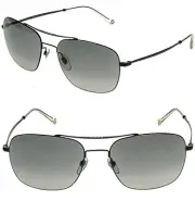 GUCCI GG0503S Aviator Techno Color 0503 Matte Black Metal Sunglasses 2262 005