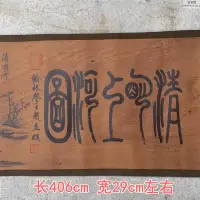 在飛比找Yahoo!奇摩拍賣優惠-珍藏版國畫清明上河圖古畫長卷畫卷軸畫卷仿古做舊家用裝飾復古畫