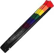 MAGICLULU Rainbow Color Folding Fan Elegant Handheld Fan for Weddings Parties Dance Performances Lightweight Cloth Design Unique Rainbow Style for Cool Comfort