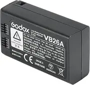 GODOX V1 Battery VB26A 7.2V /3000mAh Li-ion Battery for Godox V1S V1N V1C V1F V1O V1 Flash and V860III V860III-S V860III-C V860III-N V860III-O V860III-F V850III AD100PRO(Upgraded VB26)
