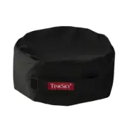 1PC Black Mesh Top Chef Hat Mesh Skull Catering Chefs Hat with Adjustable Strap