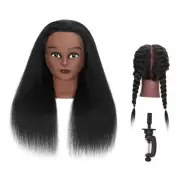 16 Inch 100% Real Hair Mannequin Head Training Head Manikin Cosmetology Doll